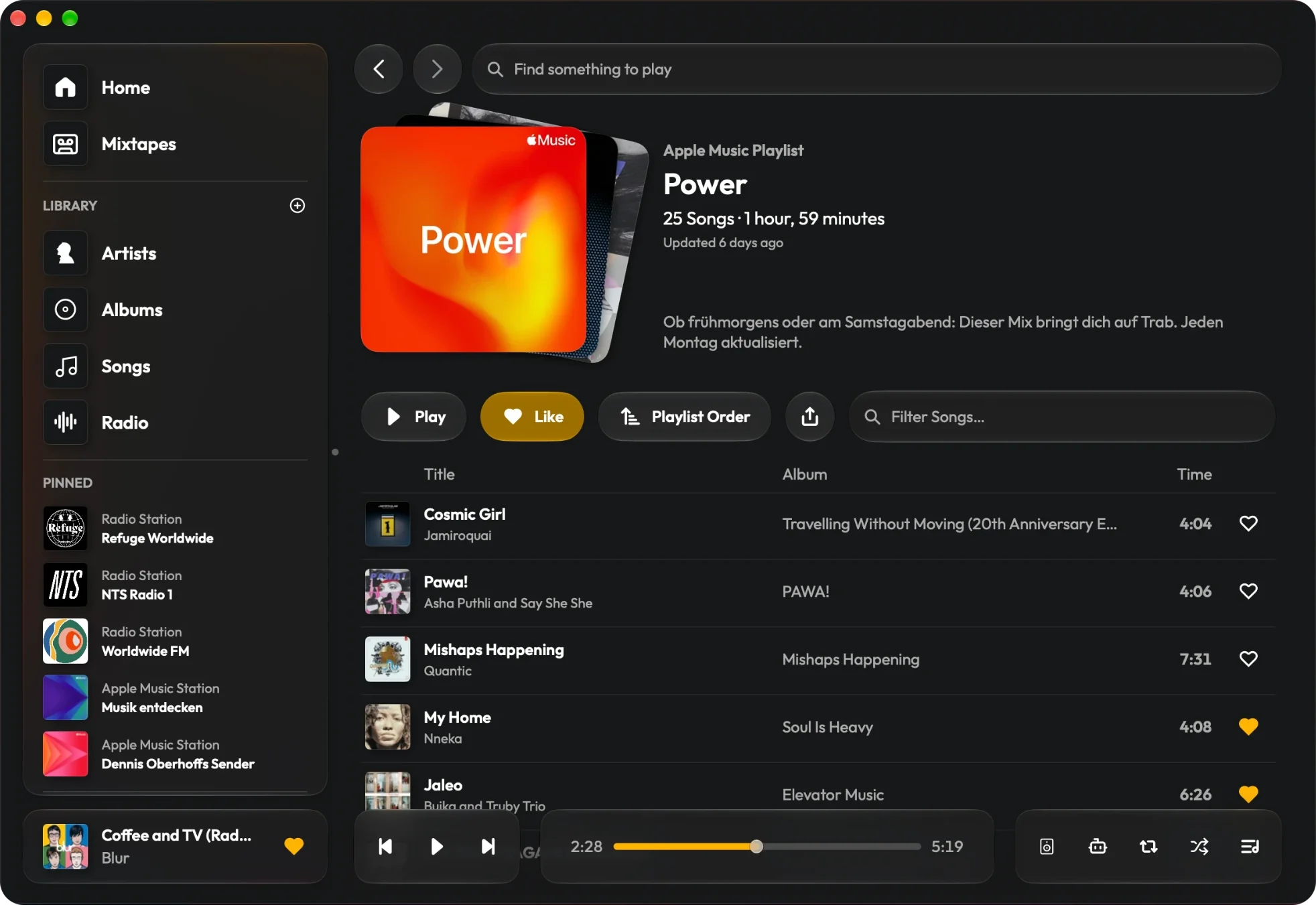 Daft Music on macOS